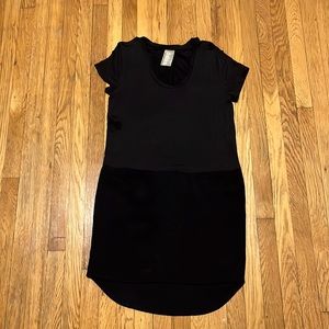 Anthropologie Dolan Left Coast T-shirt Dress in Black Size Small- POCKETS!